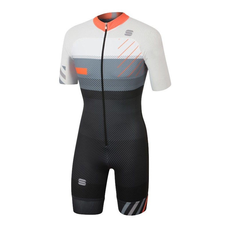 Sportful Training Rollerski Suit svart-vit-orange Sportful Training Rollerski Suit svart-vit-orange